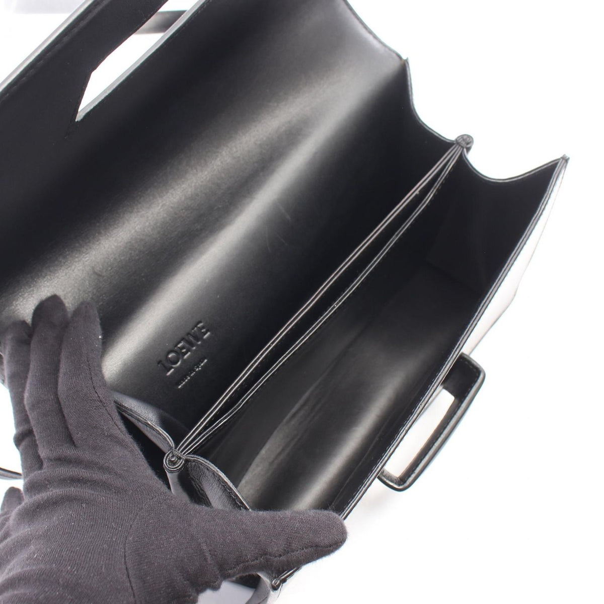 Loewe Shoulder Bag Barcelona Black Leather — view 3
