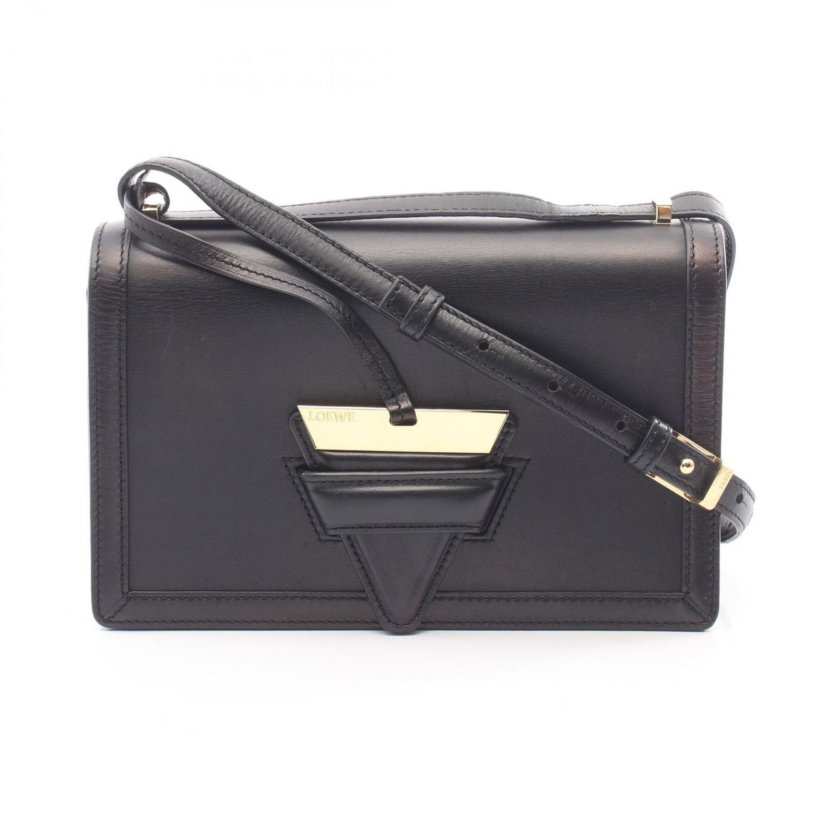 Loewe Shoulder Bag Barcelona Black Leather