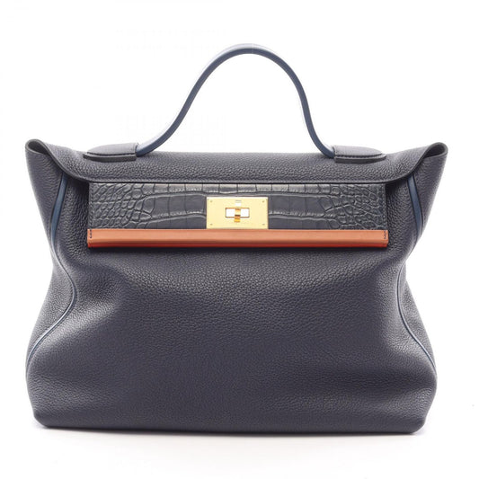 Hermes Handbag 24/24/24 Vanquatre 35 Touch Bleu Nuit