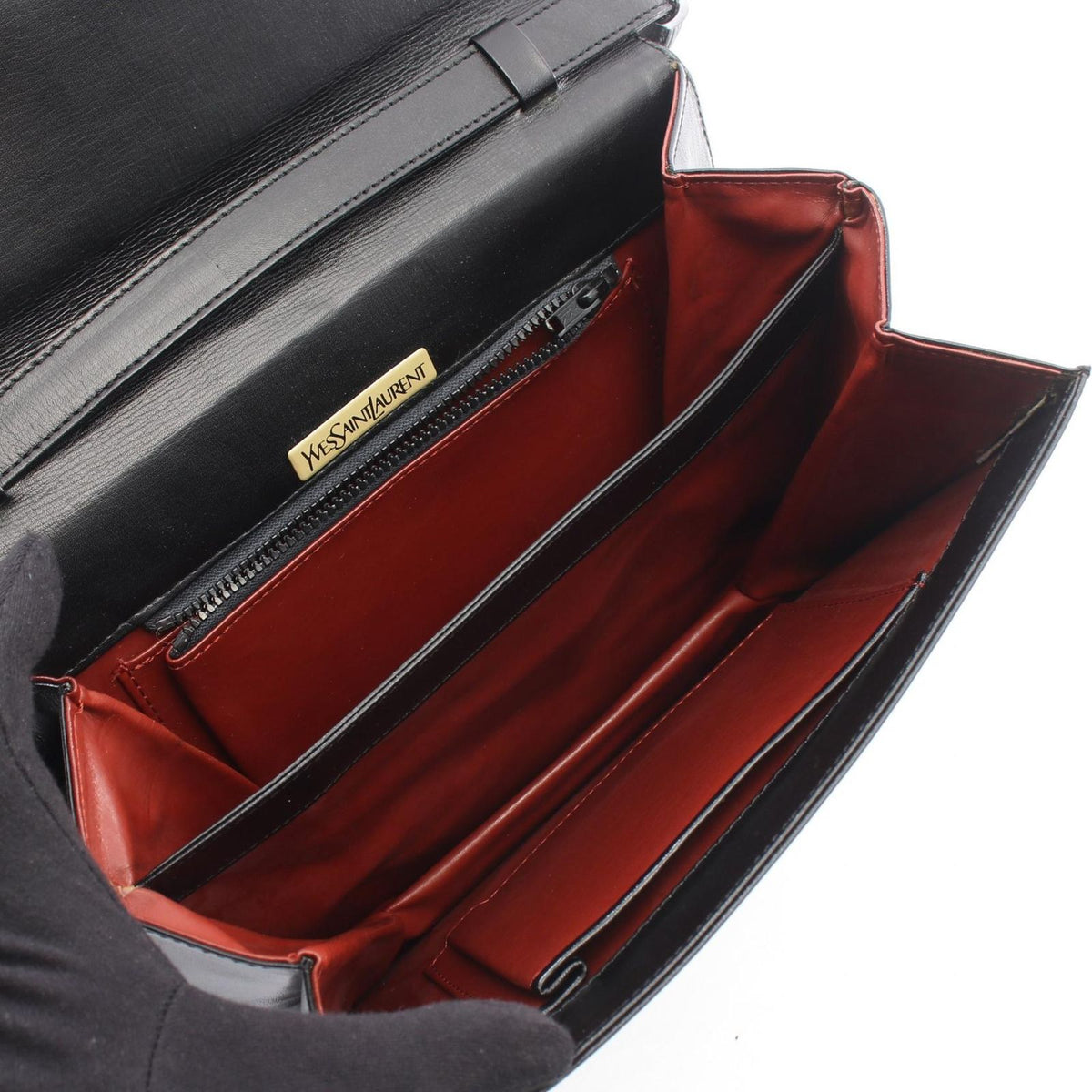 Saint Laurent Handbag Black Leather — view 3