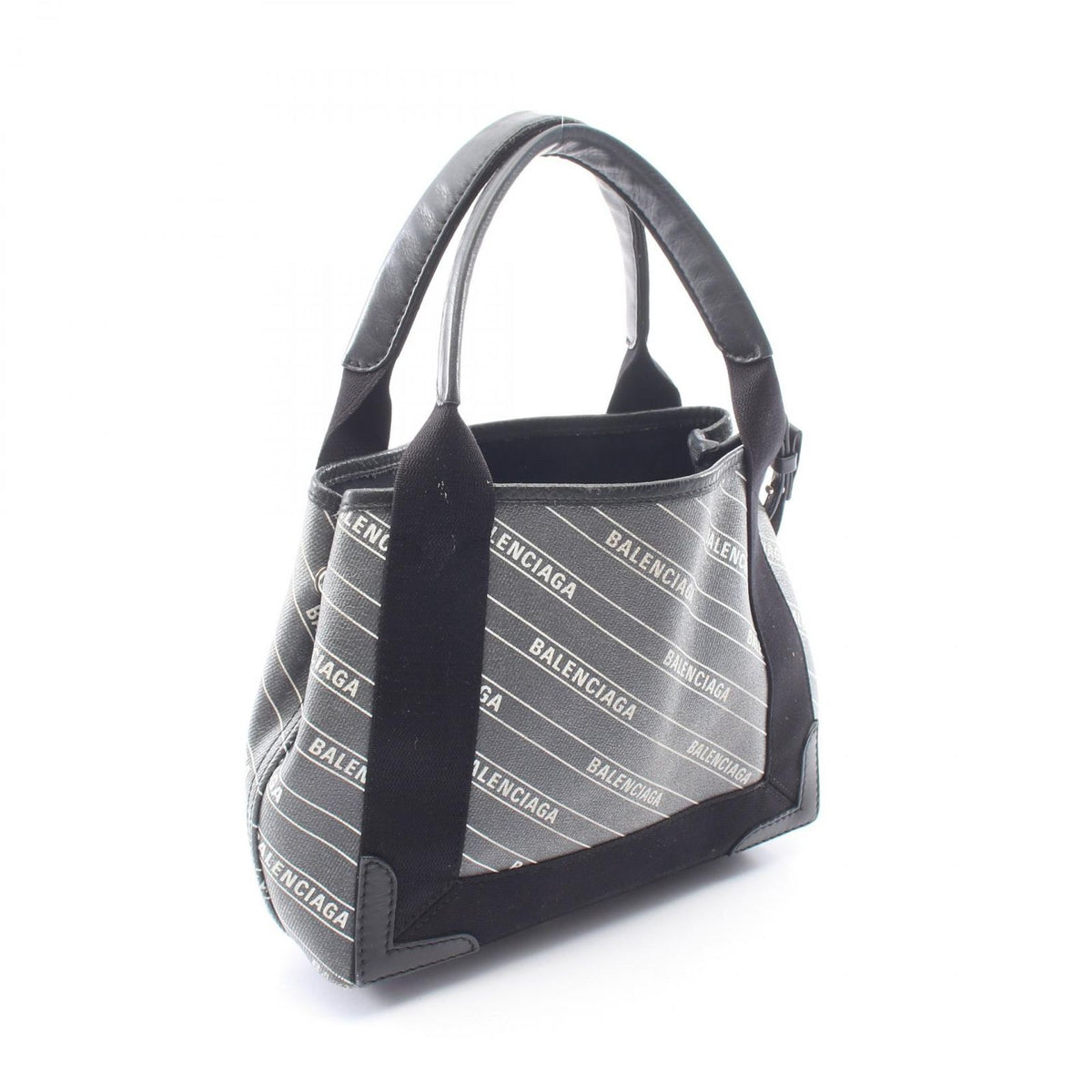 Balenciaga Handbag Navy Cabas XS Leather — view 2