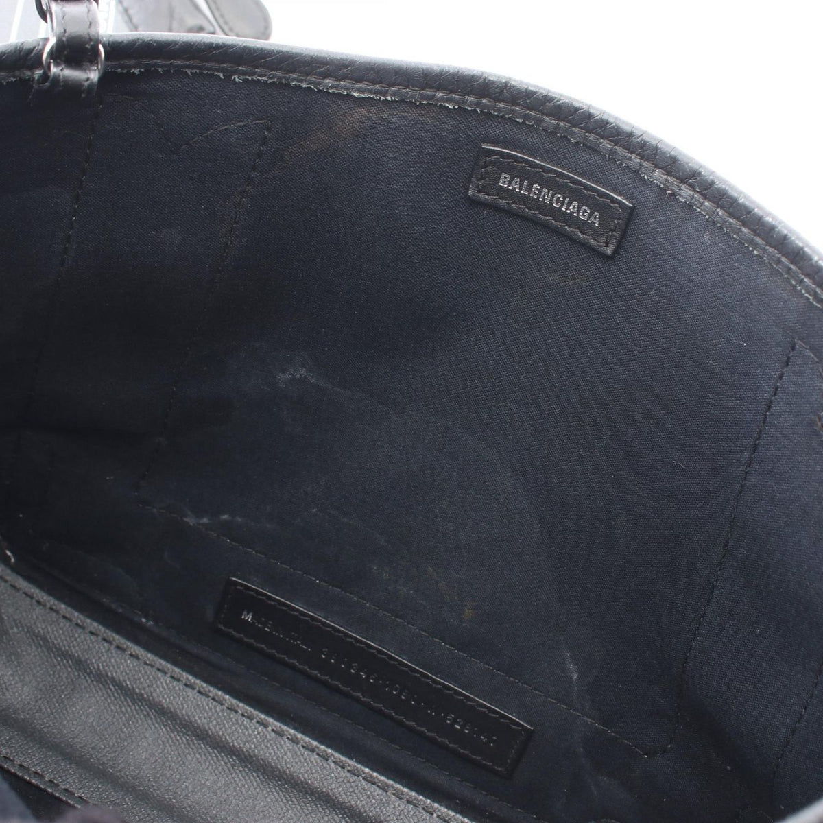 Balenciaga Handbag Navy Cabas XS Leather — view 5