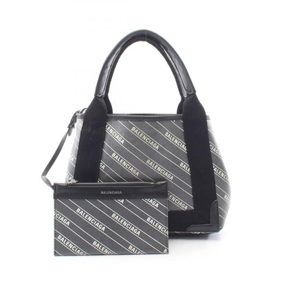 Balenciaga Handbag Navy Cabas XS Leather