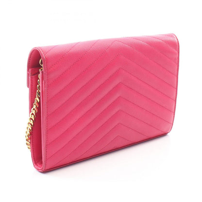 Saint Laurent Paris Shoulder Bag Cassandra Chic Leather Chain Wallet — view 2