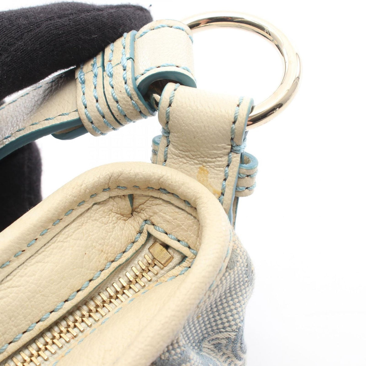 Celine Handbag Paris Macadam Canvas Leather — view 5