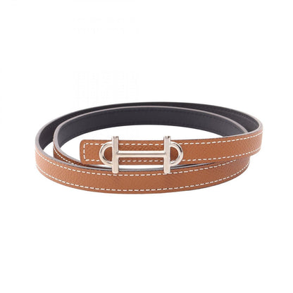 Hermes Belt Gamma Gold Noir Reversible Black