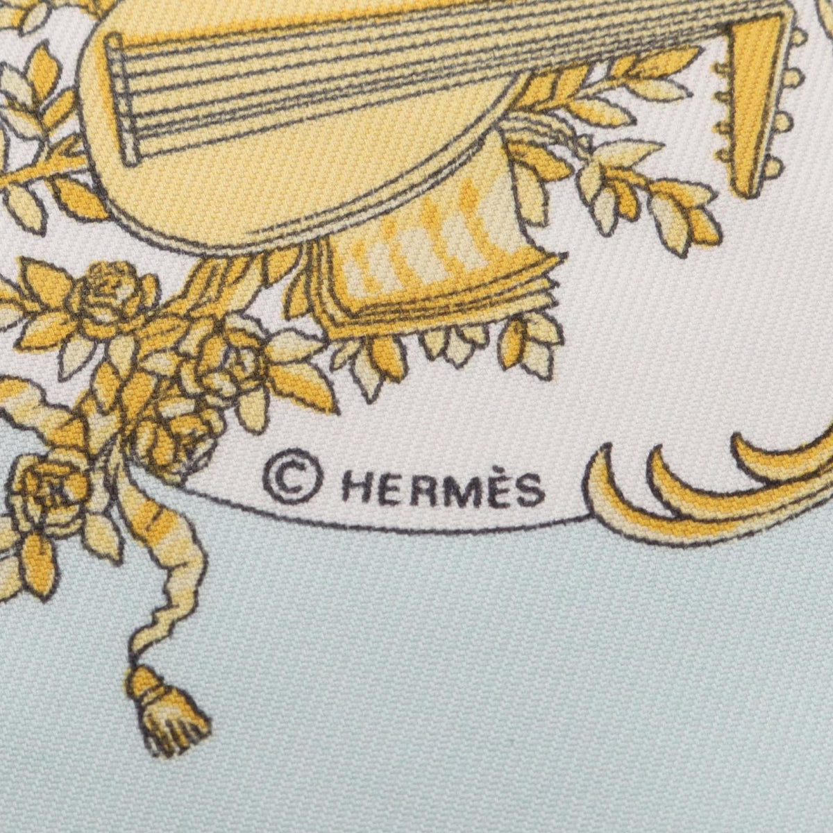 Hermes Scarf Petit Carre 45 Chansons de France Silk — view 2