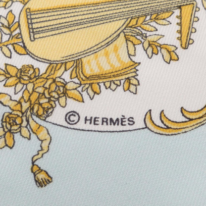 Hermes Scarf Petit Carre 45 Chansons de France Silk — view 2