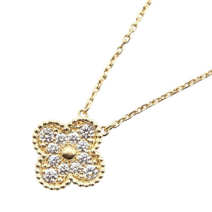 Van Cleef & Arpels Necklace Vintage Alhambra Diamond 42 18k