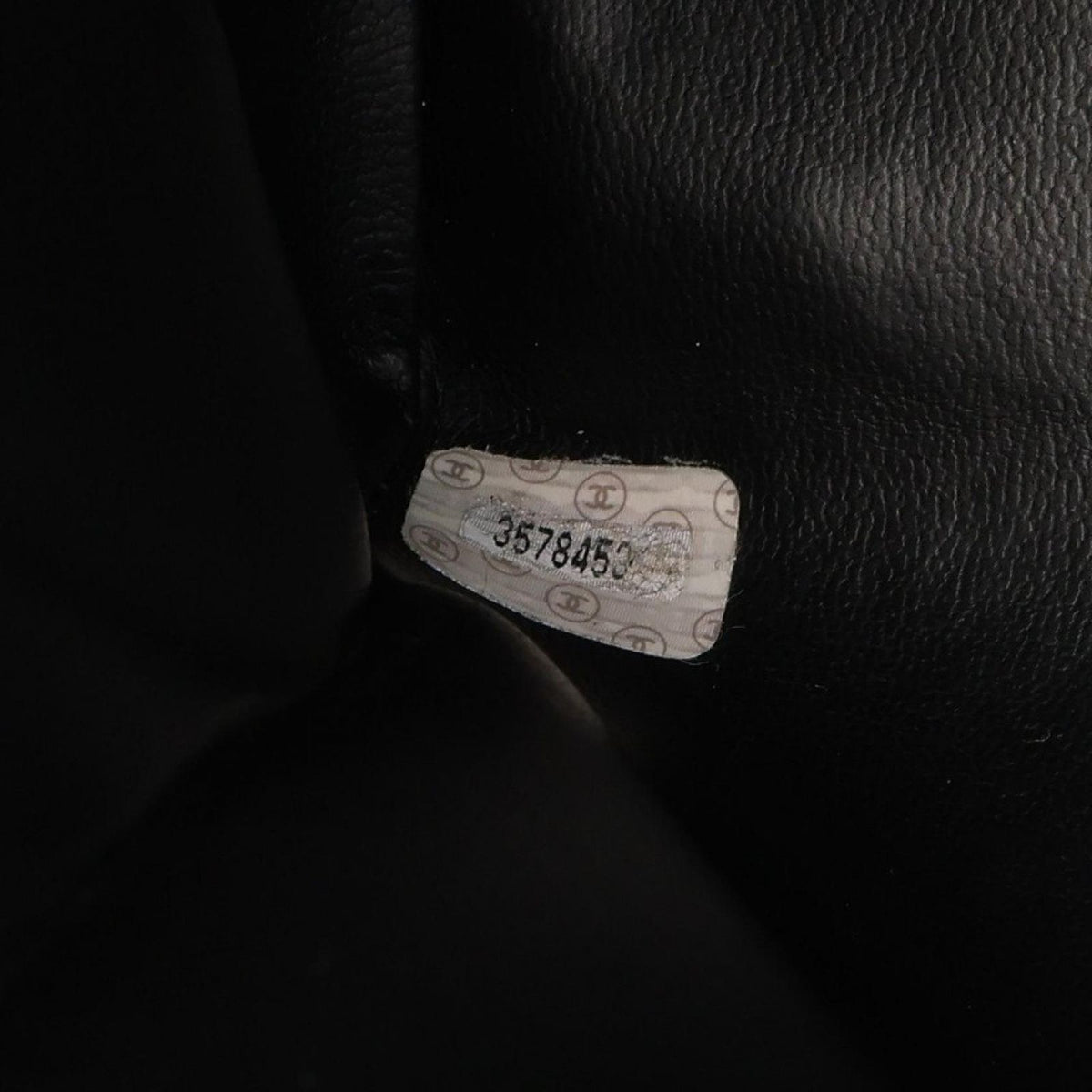 Chanel Boston Bag Quilted Logo Black Leather — view 5