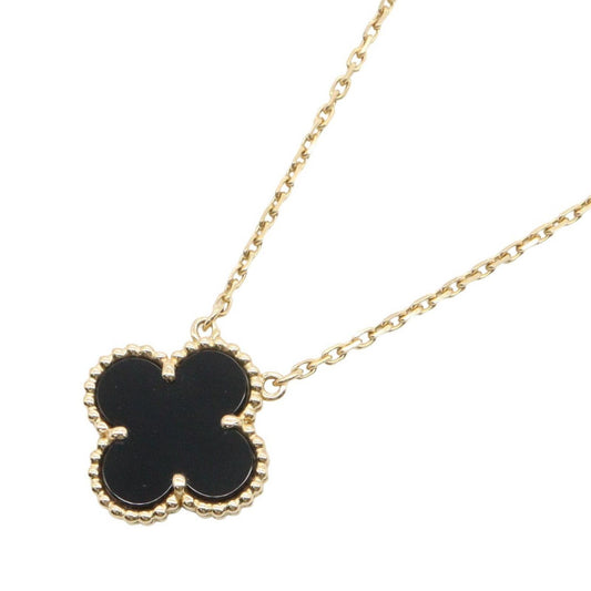 Van Cleef & Arpels Necklace Vintage Alhambra Onyx 42.5 18k