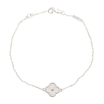 Van Cleef & Arpels Bracelet Sweet Alhambra Diamond 17 18k White Gold