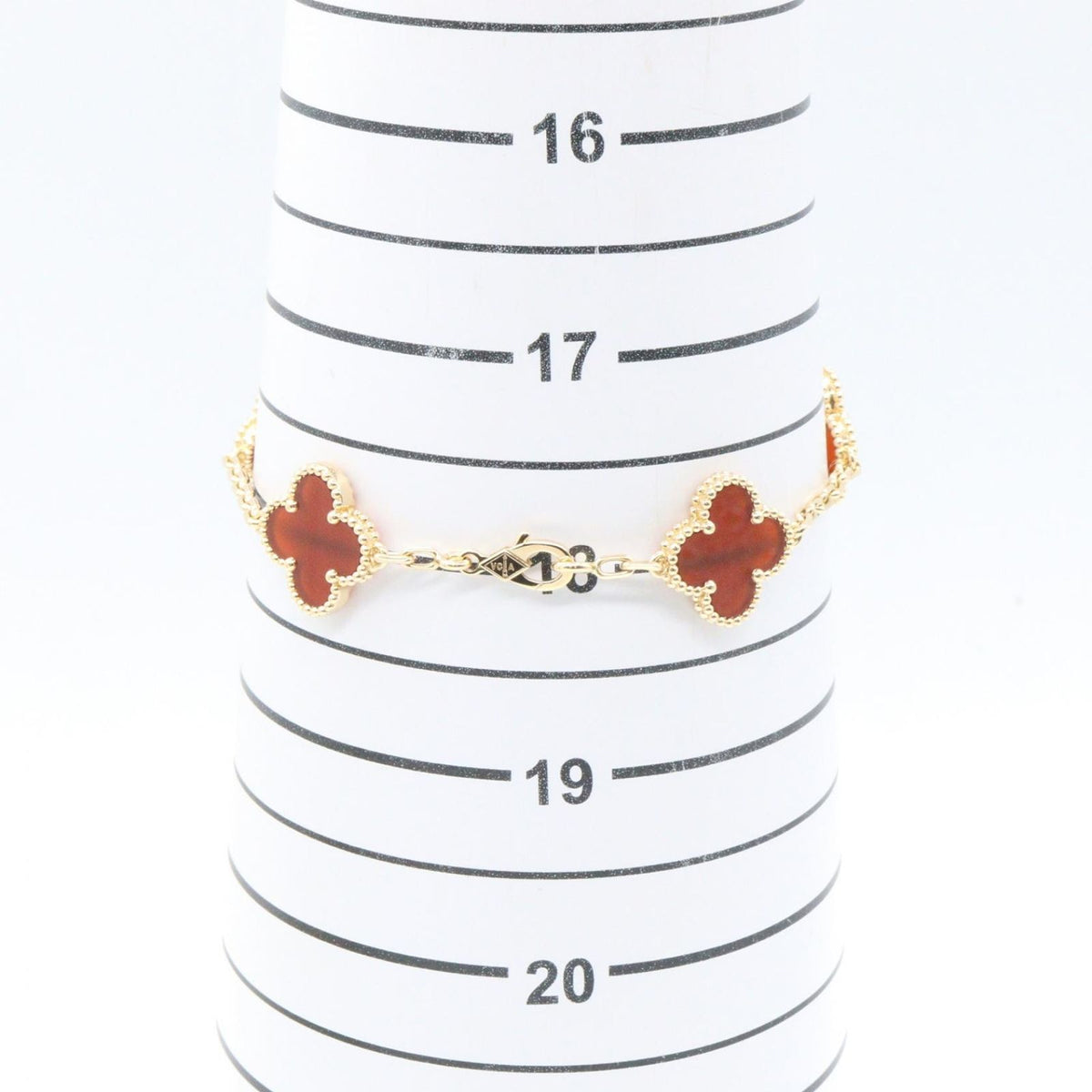 Van Cleef & Arpels Cleef&apels Bracelet Vintage Alhambra Carnelian 18k — view 6