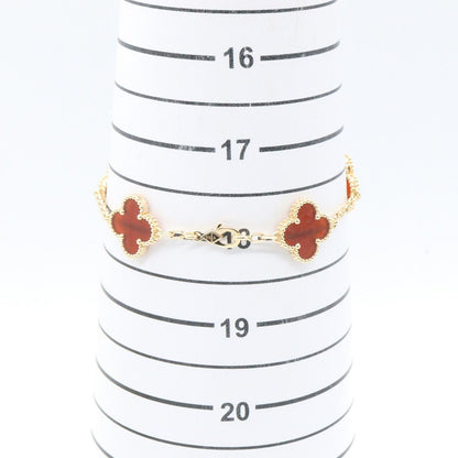 Van Cleef & Arpels Cleef&apels Bracelet Vintage Alhambra Carnelian 18k — view 6