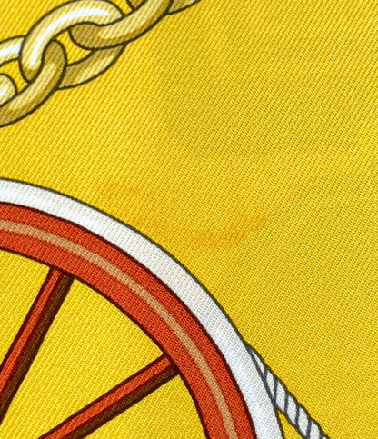 Hermes Scarf Carre 90 Silk 100% Stately Wheels — view 6
