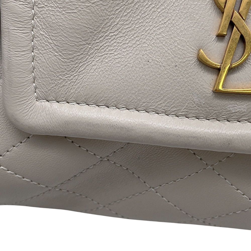 Saint Laurent Paris Chain Shoulder Bag Nolita White — view 8