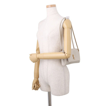 Saint Laurent Paris Chain Shoulder Bag Nolita White — view 4