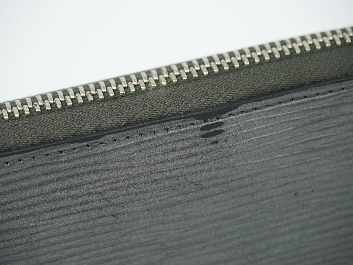 Louis Vuitton LV Zippy Wallet Epi Leather Zip Around Metallic Gray — view 7