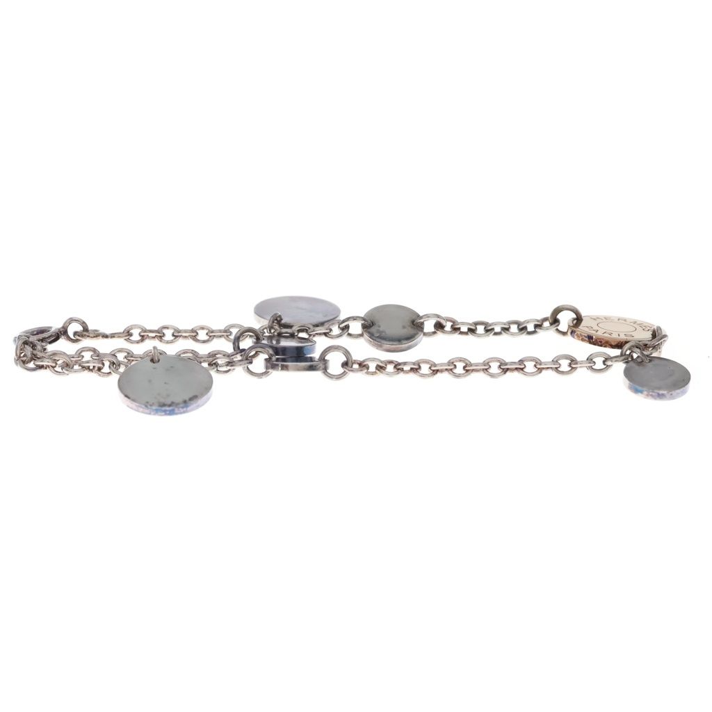 Hermes Exuri Bracelet White Gold Pink Chain — view 3