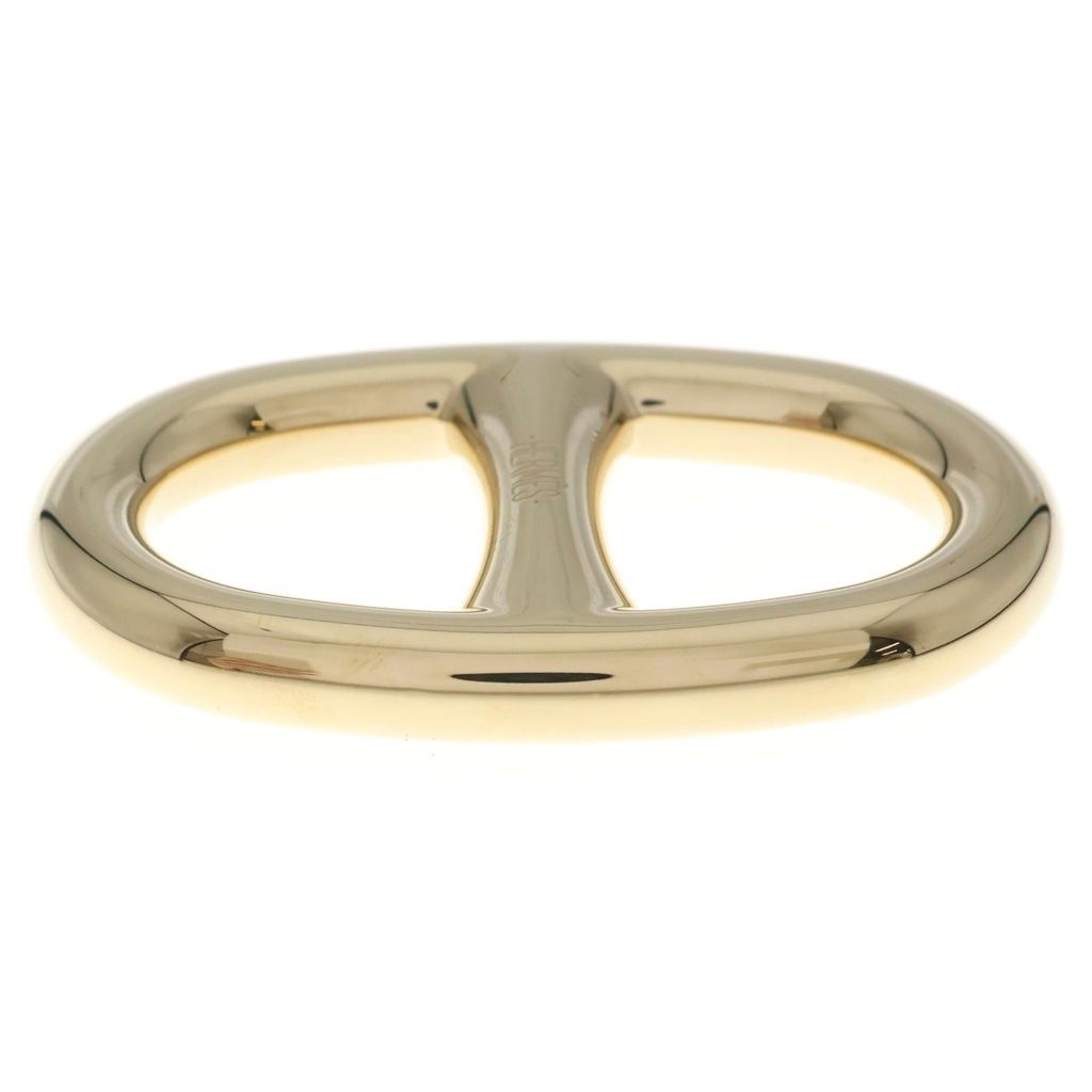Hermes Chaine D'ancre Scarf Ring Metal Gold — view 4
