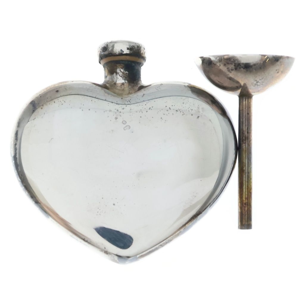 Tiffany & Co Heart Shape Perfume Bottle Atomizer 925 Sterling Silver Necklace — view 2
