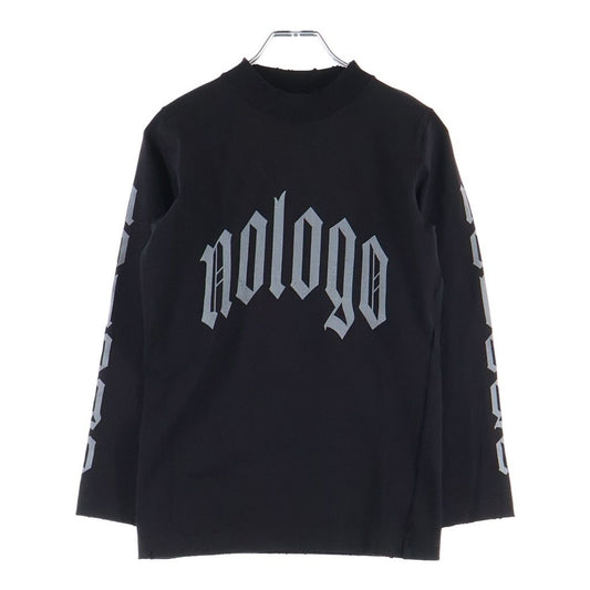 Balenciaga Destroyed Print Long Sleeve T-Shirt Black