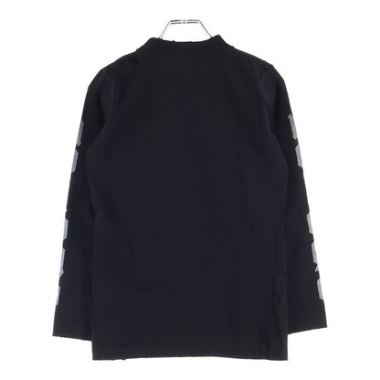 Balenciaga Destroyed Print Long Sleeve T-Shirt Black — view 2