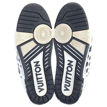 Louis Vuitton YK Yayoi Kusama LV Trainer Line Dot Sneakers White Black — view 5