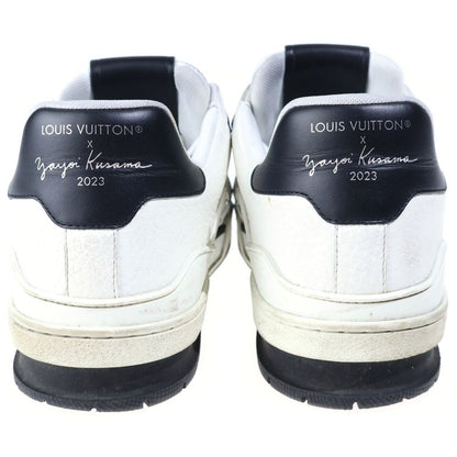 Louis Vuitton YK Yayoi Kusama LV Trainer Line Dot Sneakers White Black — view 3
