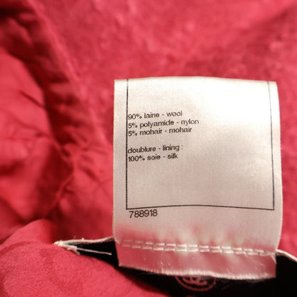 Chanel Coco Buttons Collarless Jacket Pink 38 — view 8