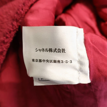 Chanel Coco Buttons Collarless Jacket Pink 38 — view 7