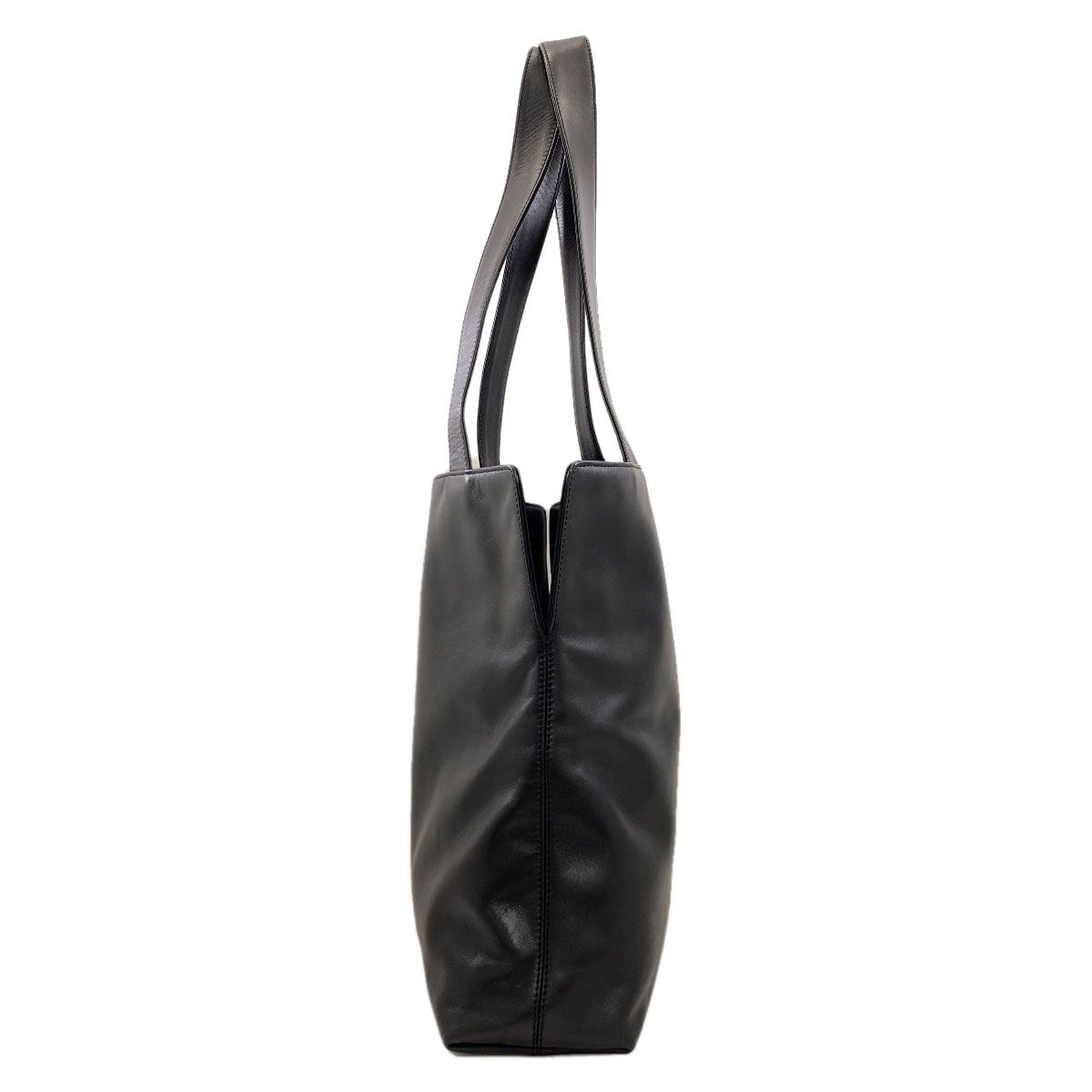 Chanel CC Logo Tote Bag Lambskin — view 3