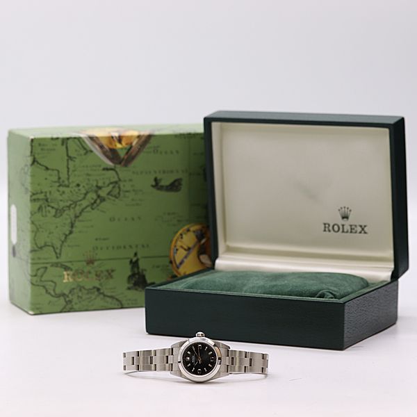 Rolex Oyster Perpetual Automatic Black Dial Watch — view 5