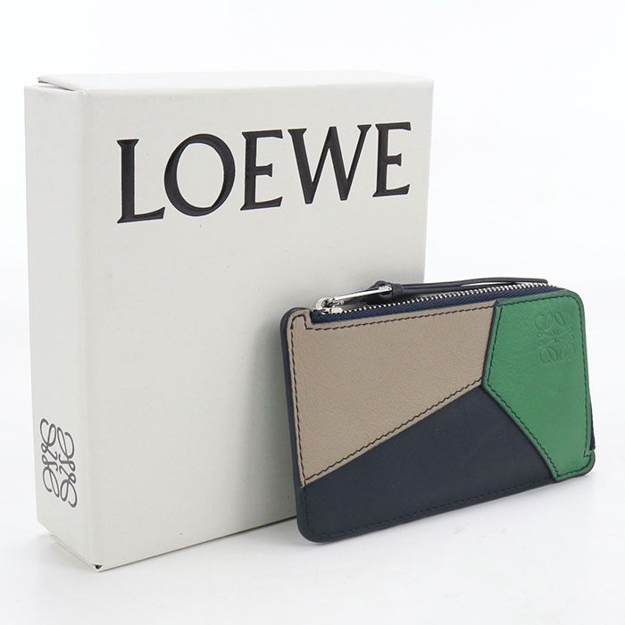 Loewe Coin Card Holder Fragment Case Puzzle Purse Calfskin