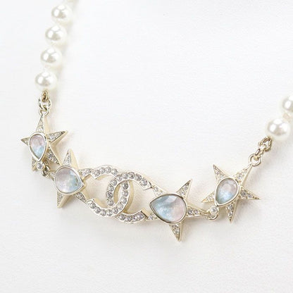 Chanel Pearl CC Logo Necklace Metal — view 2