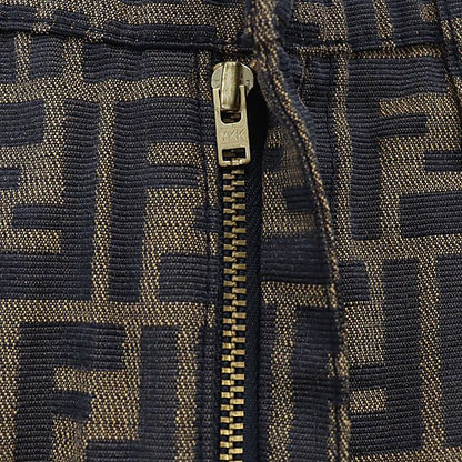 Fendi Zucca Pattern FF Logo Short Skirt Brown — view 5