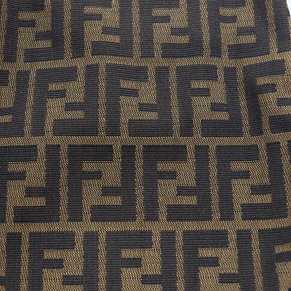 Fendi Zucca Pattern FF Logo Short Skirt Brown — view 3