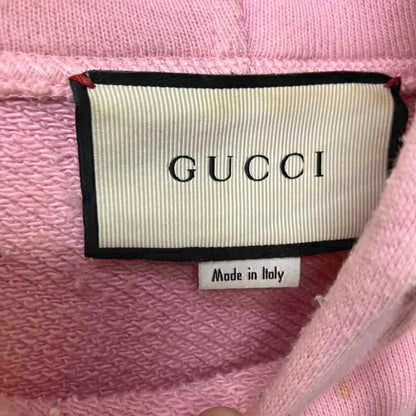 Gucci Dragon Hoodie Vintage Logo Pink S — view 5
