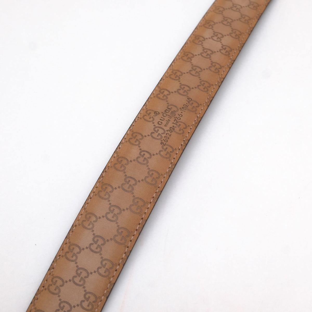 Gucci Belt Business Leather Black GG Monogram — view 6