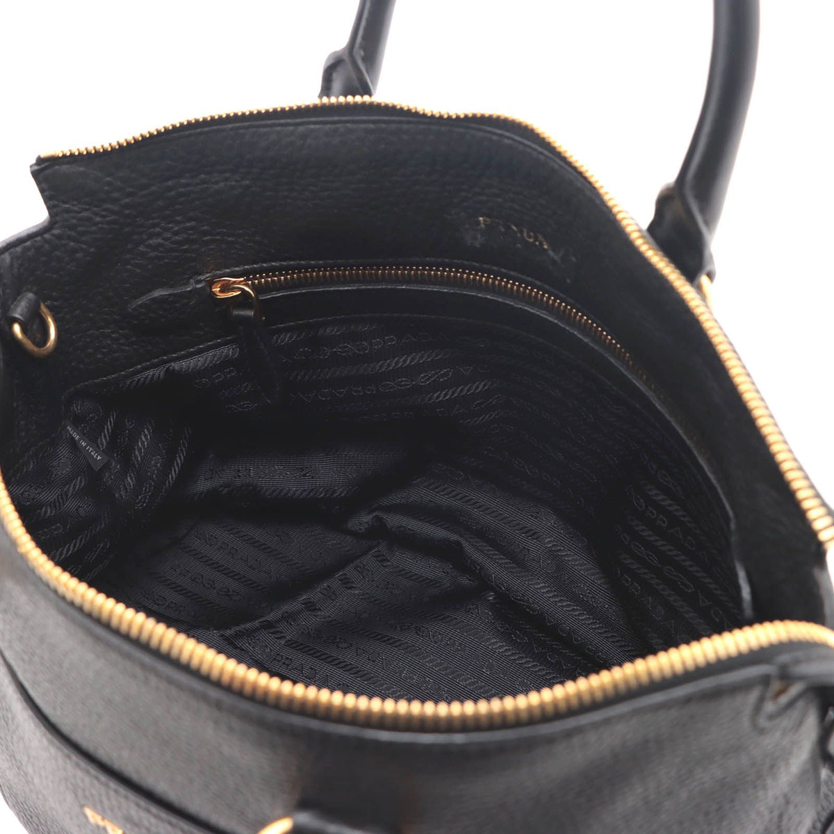 Prada 2-Way Bag Black Leather Handbag — view 7