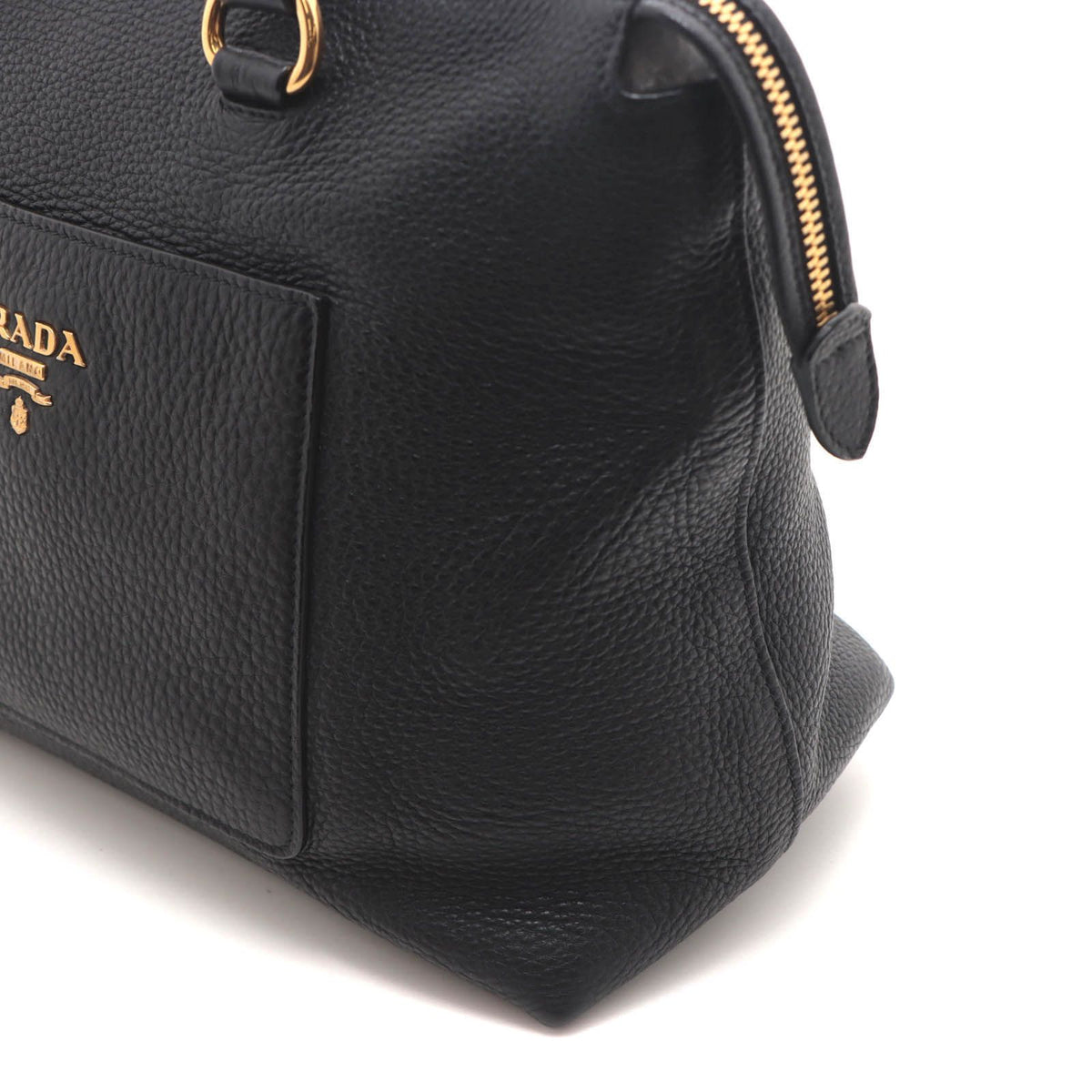 Prada 2-Way Bag Black Leather Handbag — view 5