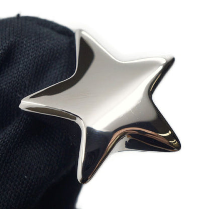 Chanel 26S Sterling CC Logo Ring Star Shape Metal Silver — view 6