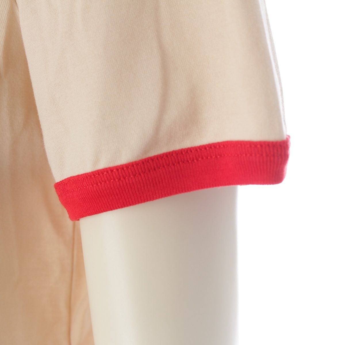 Celine Sulky Logo Short Sleeve T-Shirt Top Beige — view 6