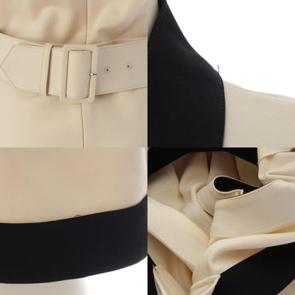 Gucci Jersey GG Belted Sleeveless Dress White Black — view 8