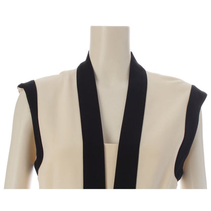 Gucci Jersey GG Belted Sleeveless Dress White Black — view 5