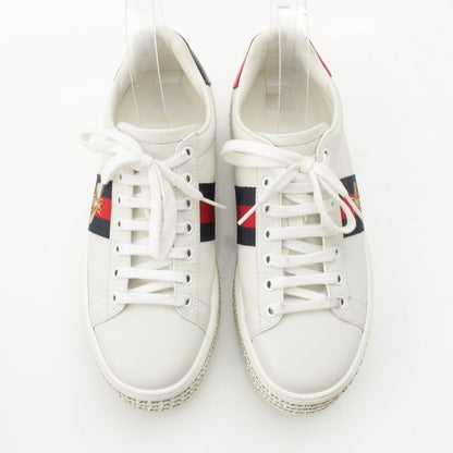 Gucci Bee Sherry Line Bijou Ace Low-Top Sneakers White — view 2
