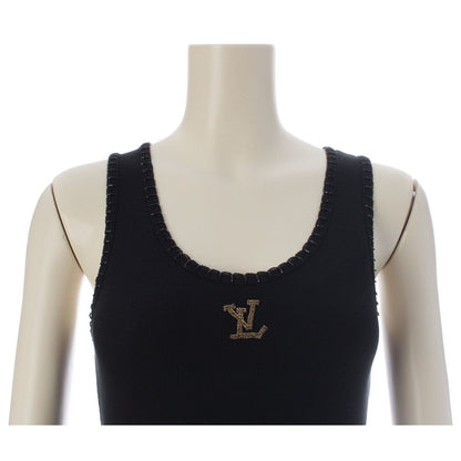 Louis Vuitton Cotton LV Beaded Tank Top Black — view 5