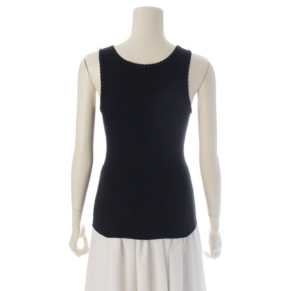 Louis Vuitton Cotton LV Beaded Tank Top Black — view 4