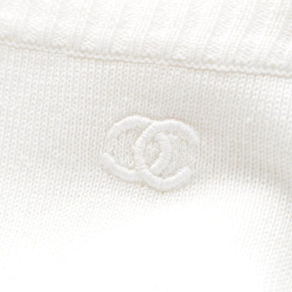 Chanel Creation Cotton Square Color CC Logo Top Short Sleeves White — view 8