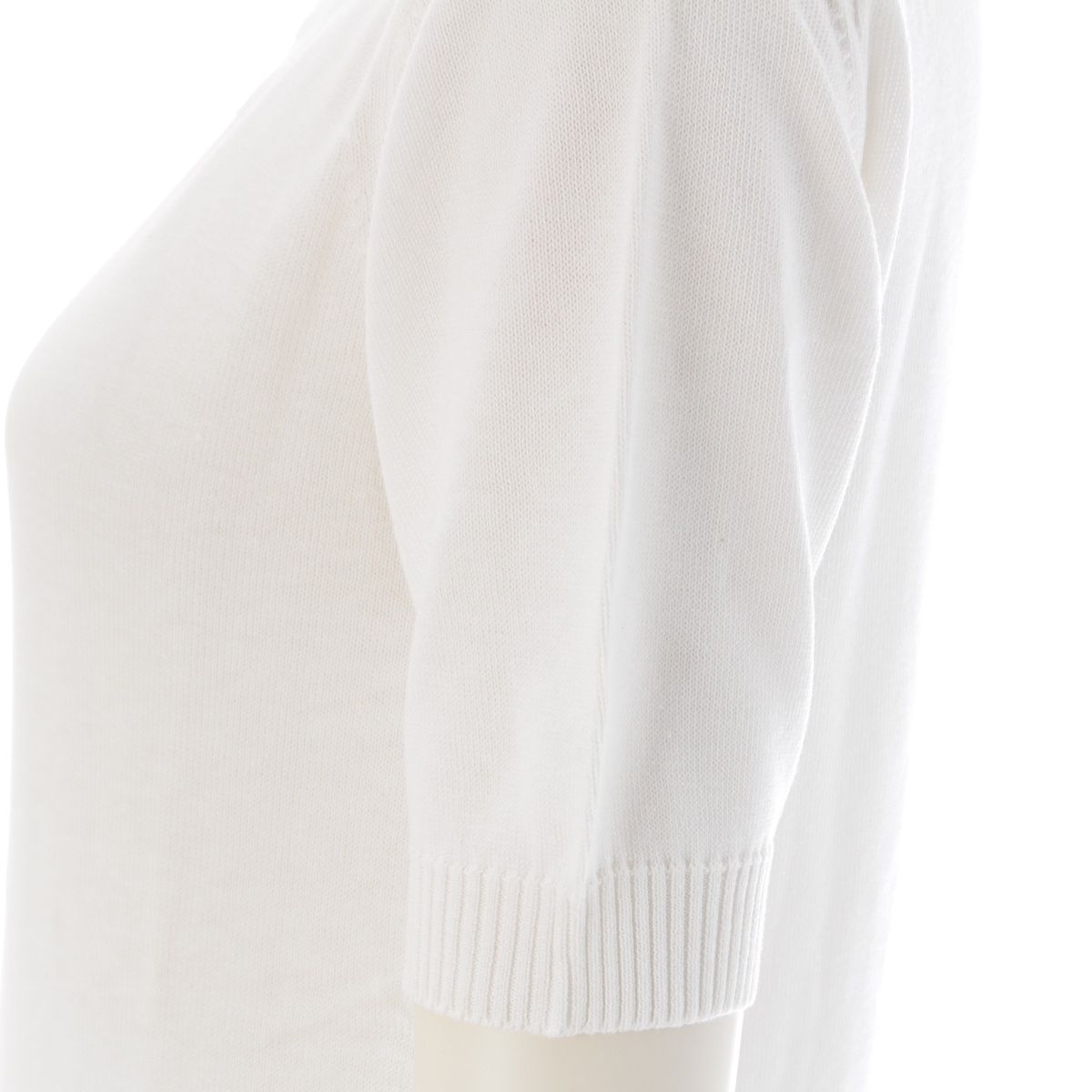 Chanel Creation Cotton Square Color CC Logo Top Short Sleeves White — view 7